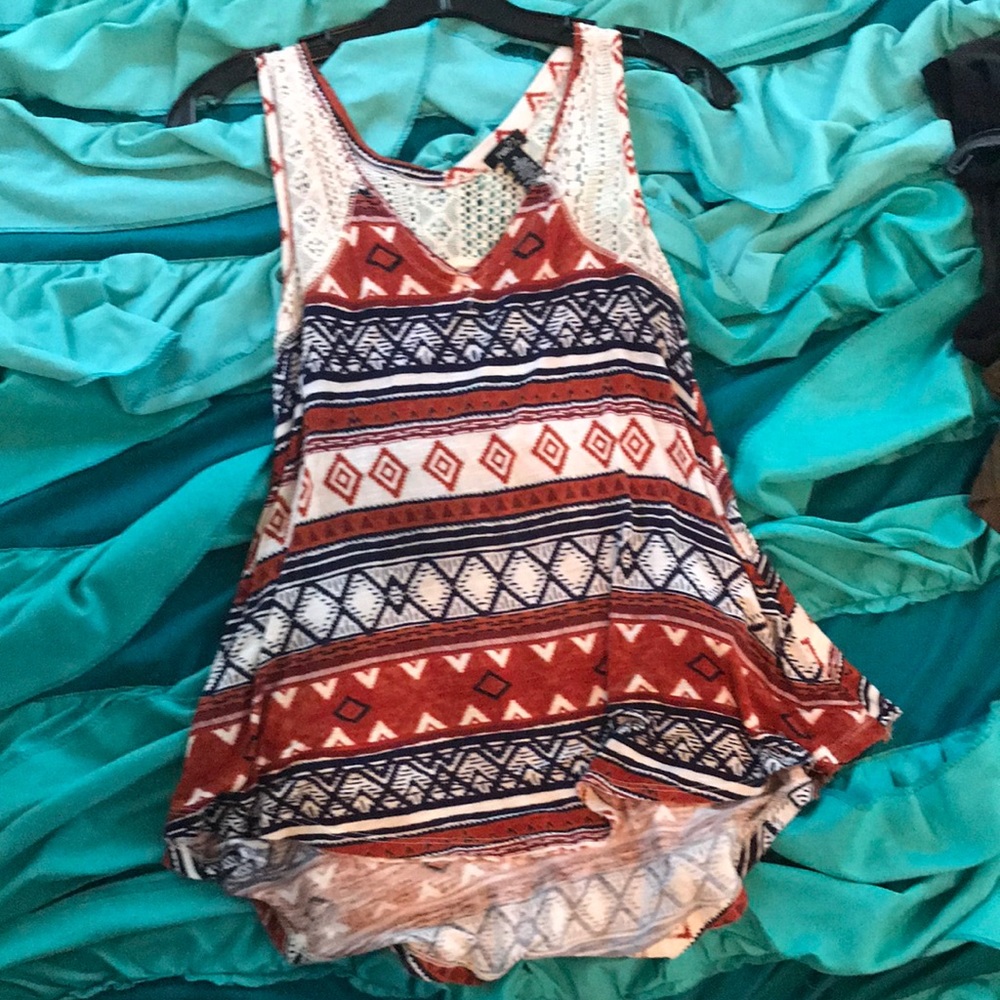 brown full length top